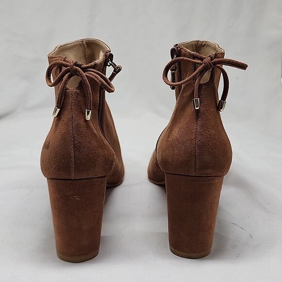 STUART WEITZMAN GARDINER POINTED-TOE SUEDE ANKLE BOOTS LADIES 10.5 NWOB - Picture 9 of 16